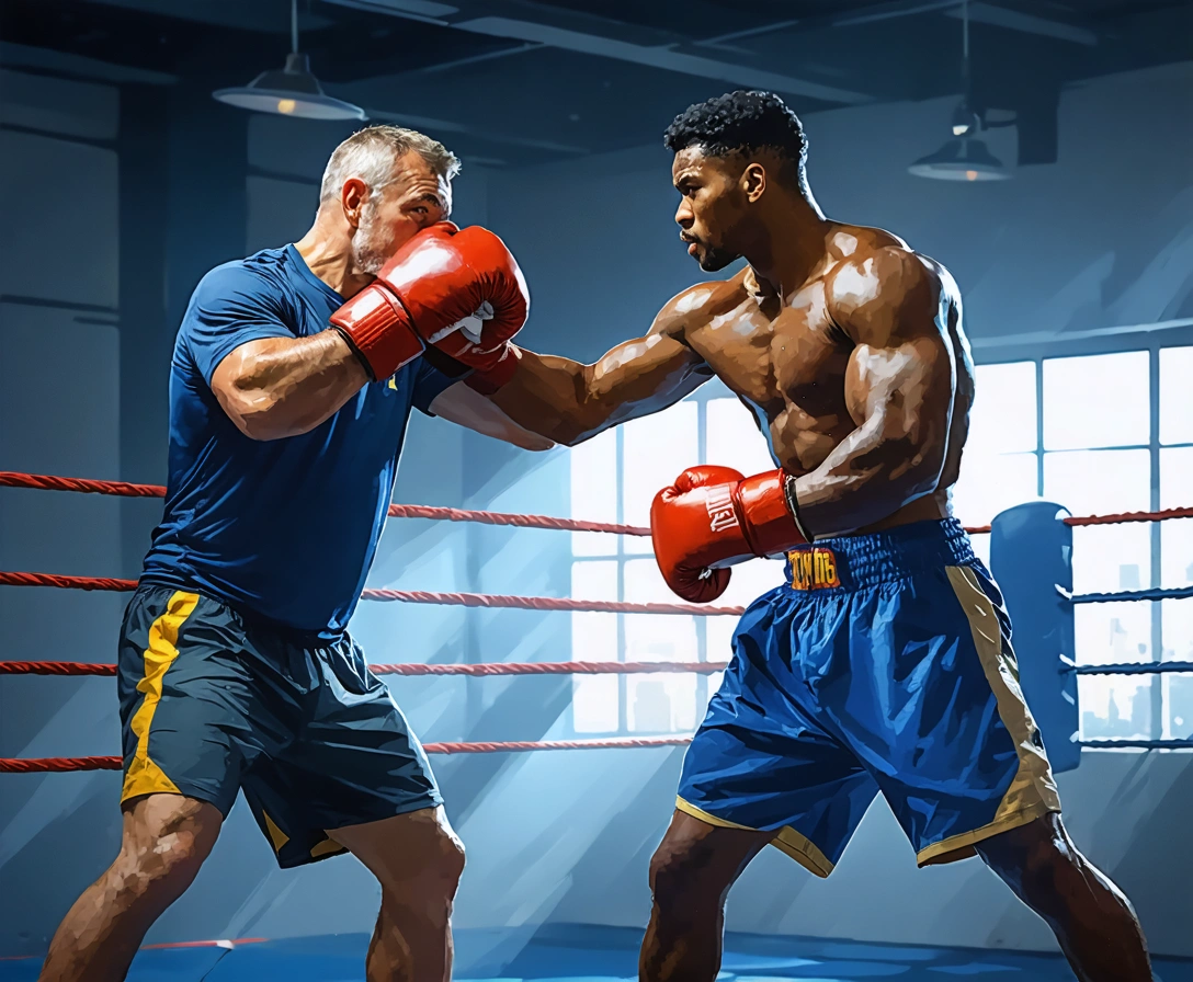 Boxers training<br />
